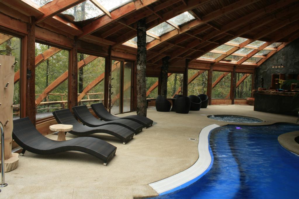 Huilo Huilo Nothofagus Hotel & Spa Puerto Fuy Bagian luar foto